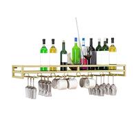 LIGUOYI Fer Porte-Verre À Vin Casier À Bouteilles Mural, Robuste Et Durable Porte-Bouteilles Et Porte-Verre Noir/Or/Blanc avec Vis, pour Lacuisine Le Restaurant Support pour Verres À Pied