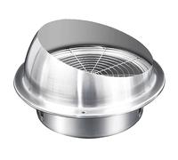LIGUOYI Hotte De Ventilation Ronde 150mm 180mm 200mm Sortie D'évacuation en Acier Inoxydable, Pas De Grille Grandes Bouches D'aération, Mural Sortie D’air Extérieur avec Vis De Montage