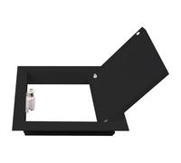 LIGUOYI Panneaux D'Accès Inspection Hatch En Métal - Carré 200 X 200mm 300 X 300mm Trappe De Visite Dissimule Pour Fils Et Tuyaux, Loquet Magnétique Porte De Accès Pour Plafond(Black,15x20cm)