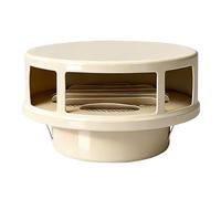 LIGUOYI Rond Grille De Ventilation 70/100/150/180/200mm Grille D'aération En Acier Inoxydable 304 Conduit Aérateur Sortie D'évacuation Hotte Avec Filet Imperméable Et Beau(Beige,160mm)