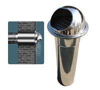 LIGUOYI Sortie D’air Murale Ronde Sortie D'évacuation avec Tube De Montage Ø200mm~70mm Rond Grille De Ventilation en Acier Inoxydable 304 avec/Maille, Raccord De Ventilation, Résistant À La Pluie