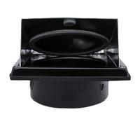 LIGUOYI Sortie D’air Murale Ventilation Hotte Avec Clapet Antiretour Sortie D'évacuation Pour Cuisine Ø 100 125 150 160mm Sortie D'aération En Acier Inoxydable(Black,150mm)