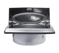 LIGUOYI Sortie D’air Murale Ventilation Hotte Avec Clapet Antiretour Sortie D'évacuation Pour Cuisine Ø 100 125 150 160mm Sortie D'aération En Acier Inoxydable(Silver,100mm)