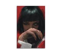 LIHAIXUAN Mia Wallace Pulp Fiction Poster sur toile - Art mural esthétique - Impressions d'art pour décoration murale - 50 x 75 cm - Style sans cadre