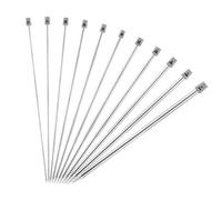 LIHAO 11 Paires (22pcs) Aguilles a tricoter en Acier Inoxyable Unique Pointe pour Laine (2mm-8mm, Longeur 35cm)