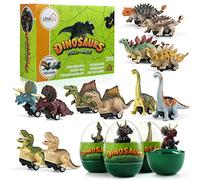 LIHAO Dinosaures Jouet Enfant, 12pcs Voitures Dinosaure Pull-Back Jouet Garcon Fille 3 4 5 6 7 8 ans Cadeau Noel Pâques Anniversaire