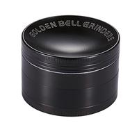 LIHAO [Grinder Garantie à Vie] 2,36 "(6 cm) Épices Herbes Grinder concave en 4 pièces Tritin en métal - Noir