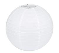 LIHAO Lot de 10 lanternes en papier] lanternes rondes blanches en papier, décoration pour fête de mariage, jardin de mariage, diamètre 25 cm