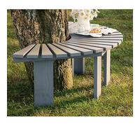 LIHDNGXM Banc en Forme de Cercle Semi-Circulaire Autour d'un Arbre - Banc de Parc pour Jardin, Pelouse, Patio & Cour - Charge Maximale : Environ 250 Kg(Gray,Semicircle)