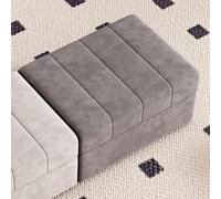 LIHDNGXM Banc Ottoman de Rangement Extra Long en Similicuir avec Compartiment caché, Banc rembourré pour Pied de lit, Repose-Pieds pour Chambre et Salon(Dark Gray,140x45x43 Narrow)