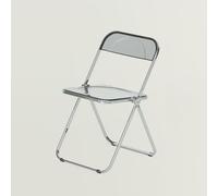 LIHDNGXM Chaise empilable en Acrylique Transparente, Chaise Pliante Claire en Acrylique avec matériel, Chaise Transparente pour événement, pour intérieur et extérieur(Gray)