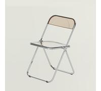LIHDNGXM Chaise empilable en Acrylique Transparente, Chaise Pliante Claire en Acrylique avec matériel, Chaise Transparente pour événement, pour intérieur et extérieur(Amber)