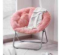 LIHDNGXM Chaise Lune Confortable Chambre Petite Maisons à Vivre pour Adultes Chaise Pliable pour Chambre Mobilier Accent Maison Pliable À Vivre(Pink)
