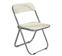 LIHDNGXM Chaise Pliante Acrylique, Chaise de Salle à Manger Moderne Transparente en Plastique Clair pour Salon(White)