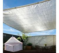 LIHDNGXM Toile D'ombrage en Feuille D’Aluminium 85% pour Serre, Filet D’ombrage Agricole avec Œillets, Bâche en Maille avec Œillets pour Couverture De Plantes De Serre(26x54ft)