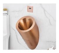 LIHDNGXM Urinoir À Chasse d'eau en Acier Inoxydable 304 pour Hommes, Urinoir Commercial À Capteur, Adapté À Domicile, Garage, KTV, Prison, Bar, Hôtel Et Magasin(Rosegold)