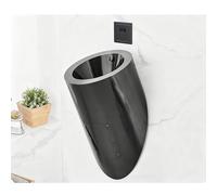 LIHDNGXM Urinoir À Chasse d'eau en Acier Inoxydable 304 pour Hommes, Urinoir Commercial À Capteur, Adapté À Domicile, Garage, KTV, Prison, Bar, Hôtel Et Magasin(Black)