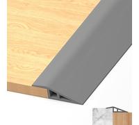 LIHIQIYA Barre de Seuil Adhesive Grain de Bois Blanc Seuil Porte 7-10mm 3M | Bande de Transition de Sol Autocollante en PVC, Adhesif Rattrapage de Niveau pour Relier Les Joints de Sol et Les Transitions