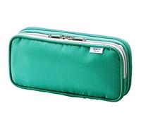 LIHIT LAB Double étui à Crayons, Noir - 8,4 x 17,5 cm (A-7660-24) 4.1" x 8.7" Green