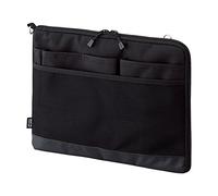 Lihit Lab Housse pour Ordinateur Portable, Hydrofuge et Anti-Taches, Horizontale, Noir, 34 cm x 24,9 cm, Compatible avec MacBook Pro, MacBook Air, Lenova Pad, Samsung Book, Surface Book (A7681-24)
