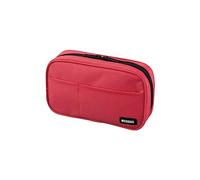 Lihit Lab Trousse à crayons avec double fermeture éclair. Standard: 7.9 x 2.0 x 4.7 corail