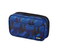 Lihit Lab. Trousse double pour stylo, 20 x 7 x 12 cm, camouflage bleu marine (A7555-132).