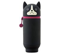 LIHITLAB - Grande Trousse à Crayons avec Motif Chien Japonais Kawaii pour l'école, Le Bureau, l'université, Fournitures Scolaires Mignonnes, Trousse à Crayons en Forme d'animal pour Filles, Artistes,