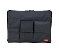 LIHITLAB Housse pour Ordinateur Portable avec Poches de Rangement (Bag-in-Bag), 10 x 13,8", Noir (A7554-24)
