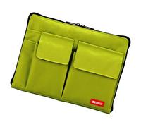 LIHITLAB Sacoche pour ordinateur portable avec poches de rangement (Bag-in-Bag), 7,1 x 9,8", jaune vert (A7553-6)
