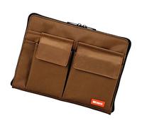 LIHITLAB Sacoche pour Ordinateur Portable avec Poches de Rangement (Bag-in-Bag), 7,1 x 9,8", Marron (A7553-9)