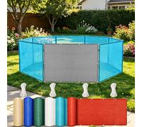 LIHUANE Brise Vue pour Balcon 160 x 270 cm Protection UV Résistant Aux Déchirures Filet d'ombrage Facile a Poser pour Patio Extérieur Clôtures, Gris Clair