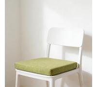 LIHUANE Coussin de Siège 40 x 80 cm Doux - Lavable Coussin Banc de Taille Personnalisée Sangles Réglables à Nouer et Fond Antidérapant pour Jardin, Balcon, Terrasse et Palett, Vert