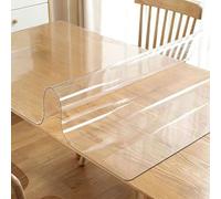 LIHUANE Film de Protection 74 x 80 cm Protège Les Rayures Nappe de Protection Facile à Nettoyer et Résistante pour Table Bureau Meuble, Coins arrondis