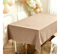 LIHUANE Nappe de Table 100 x 140 cm Imperméable Rectangulaire Lavable Nappe Anti-Taches Anti-Tache et Facile d'entretien pour Anniversaire, Mariage, Banquet, Restaurant, Fête, Kaki