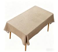 LIHUANE Nappe de Table 100 x 140 cm Lavable Aspect Lin Nappe Anti-Taches Anti-Tache et Facile d'entretien pour Salle à Manger, Noel, Jardin, Fête, Mariage Ou Maison, Kaki