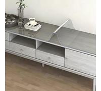 LIHUANE Nappe de Table 65 x 184 cm Protège Les Rayures Protection Table Transparent Facile à Nettoyer et Résistante pour L'Intérieur et L'Extérieur, Coins arrondis