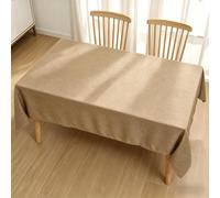 LIHUANE Nappe Rectangulaire 130 x 230 cm Lavable Aspect Lin Nappe Anti-Taches Anti-Tache et Facile d'entretien pour Salle à Manger, Noel, Jardin, Fête, Mariage Ou Maison, Kaki