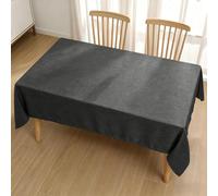 LIHUANE Nappe Rectangulaire 50 x 170 cm Lavable Aspect Lin Nappe Anti-Taches Anti-Tache et Facile d'entretien pour Salle à Manger, Noel, Jardin, Fête, Mariage Ou Maison, Gris Foncé