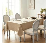 LIHUANE Nappe Rectangulaire 55 x 100 cm Lavable Aspect Lin Nappe Anti-Taches Anti-Tache et Facile d'entretien pour Salle à Manger, Noel, Jardin, Fête, Mariage Ou Maison, Kaki