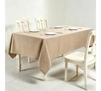 LIHUANE Nappe Rectangulaire 70 x 200 cm Lavable Aspect Lin Nappes Exterieur Anti-Tache et Facile d'entretien pour Salle à Manger, Noel, Jardin, Fête, Mariage Ou Maison, Kaki