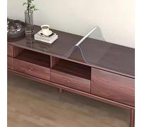 LIHUANE Nappe Transparente 74 x 80 cm Protège Les Rayures Film de Protection de Table Facile à Nettoyer et Résistante pour La Maison et La Cuisine, Angle Droit