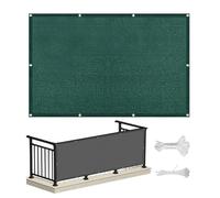 LIHUANE Pare-Soleil 240 x 290 cm Protection UV Coupe-Vent Cache Vue Opaque Nombreuses Tailleset Couleurs pour Balcon Exterieur Terrasse Jardin et Serre Câble, Vert Foncé