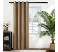 LIHUANE Rideau Occultant Thermiques 75 x 230 cm Anti Chaleur Anti Froid Isolant Thermique Froid 1Pièces pour Chambre, Opaque Rideaux Salon Moderne, Brun