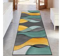 LIHUANE Tapis Cuisine Devant Evier 40 x 125 cm Lavable, à Poils Courts Cuisine Runner Design Abstrait Moderne pour Salle à Manger, Entrée et Porte, Passage, B