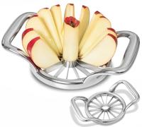 LIIGEMI Trancheuse de pommes extra large de 14 cm, 16 tranches de pommes fines et vide-pommes, coupeur, séparateur, sécateur pour fruits et légumes, cadeaux pour maman, tranchante et robuste, facile à