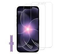LiiLaa Lot de 2 films de protection d'écran hydrogel pour iPhone 17E/16E 5G avec aide au positionnement - En TPU souple - Anti-traces de doigts