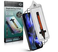 LiiLaa Lot de 2 films en verre blindé pour Google Pixel 9A, écran complet, installation automatique, verre 9H, résistant aux chocs, aux rayures, anti-traces de doigts, anti-bulles
