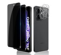 Liilaa Verre Trempé Anti-Espion pour OPPO Reno 13F/13FS, 2 Pièces Protection Écran de Confidentialité et 2 Pièces Protecteur Caméra Arrière, Dureté 9H Glass Privacy Film