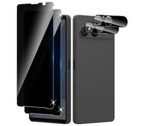 Liilaa Verre Trempé Anti-Espion pour Sony Xperia 10 VII, 2 Pièces Protection Écran de Confidentialité et 2 Pièces Protecteur Caméra Arrière, Dureté 9H Glass Privacy Film