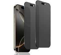 Liilaa Verre Trempé Mat Anti-espion pour iPhone 16 Pro 6,3 Zoll, 2 Pièces Anti-Spy Matt Protection écran, 9H Dureté Anti-Traces Privacy Film Anti-Reflet